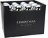 Homesmiths Xmas Ball 120mm Silver Assorted 1 Piece