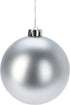 Homesmiths Xmas Ball 120mm Silver Assorted 1 Piece