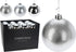 Homesmiths Xmas Ball 120mm Silver Assorted 1 Piece