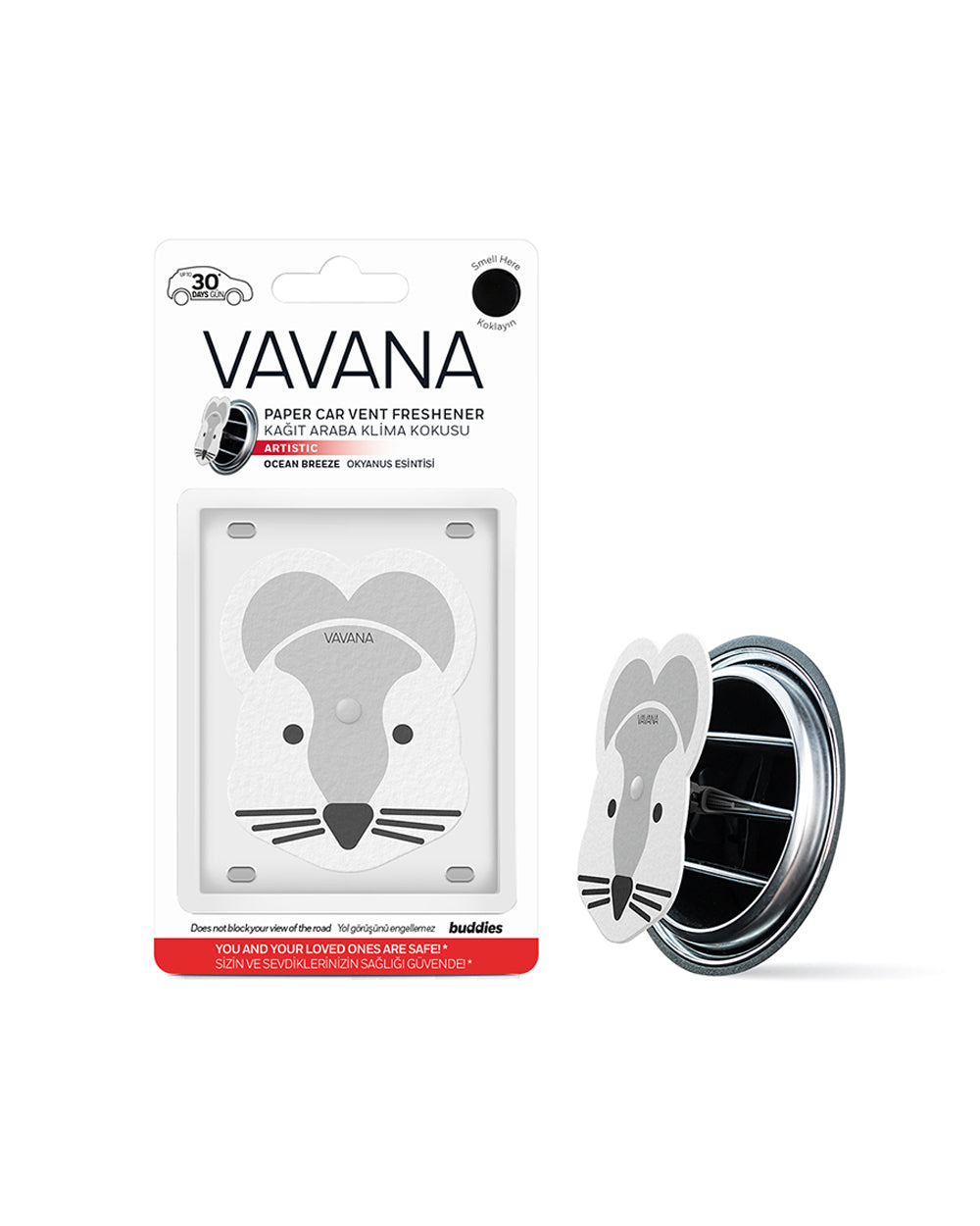 Vavana Buddies Artistic Paper Car Vent Fresheners Hamster