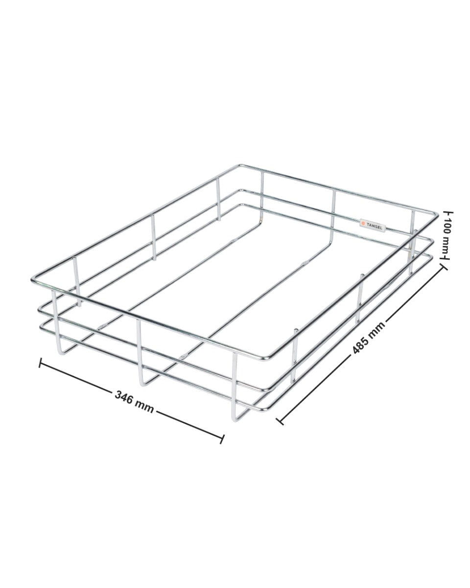 Tansel Wardrobe Pull Out Drawers with Slides L 346 x H 100 x W 485 mm