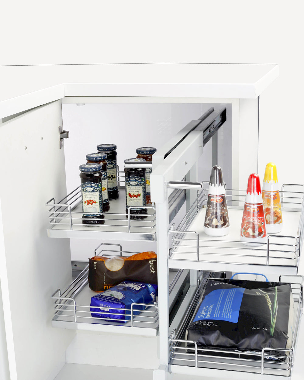 Tansel Corner Hand 4 Pull Out Drawers 765 x 200 x 760 mm