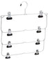 Whitmor 4 Tier Folding Skirt Hanger