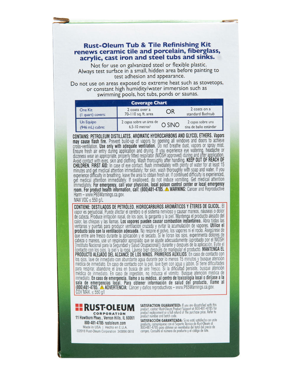 RustOleum Tub & Tile Refinishing Kit White