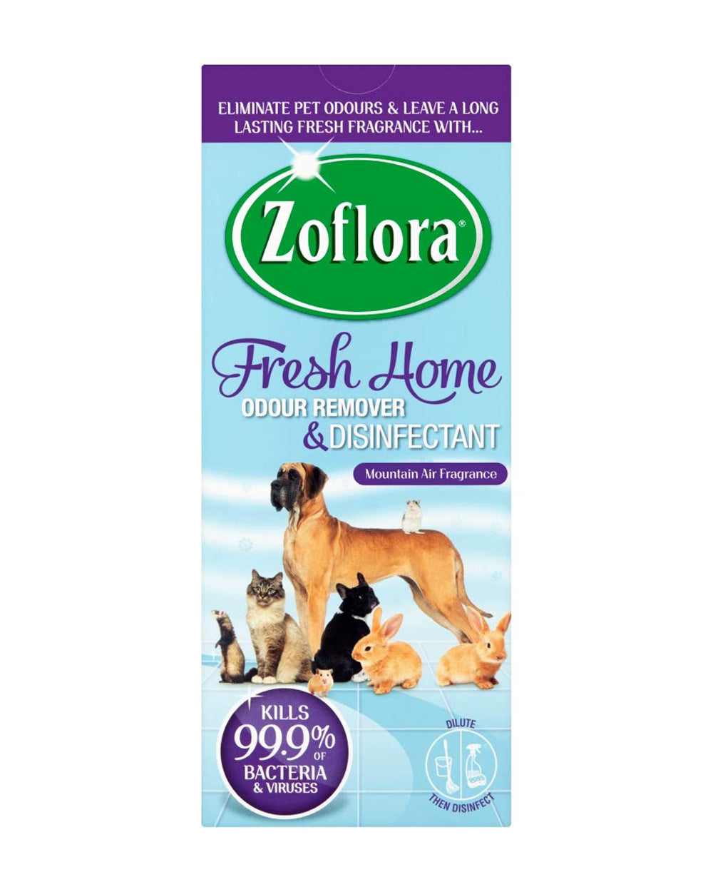 Zoflora Pets Concentrated Disinfectant Fresh Home Mountain Air