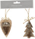 Homesmiths Hang deco 9cm Set Of 2 Assorted