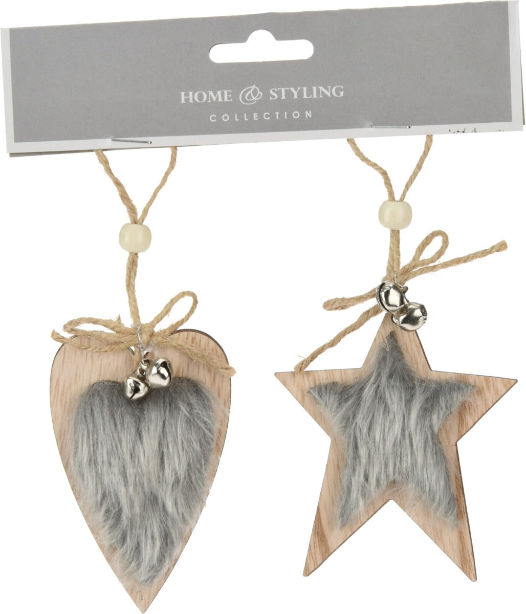 Homesmiths Hang deco 9cm Set Of 2 Assorted