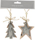 Homesmiths Hang deco 9cm Set Of 2 Assorted