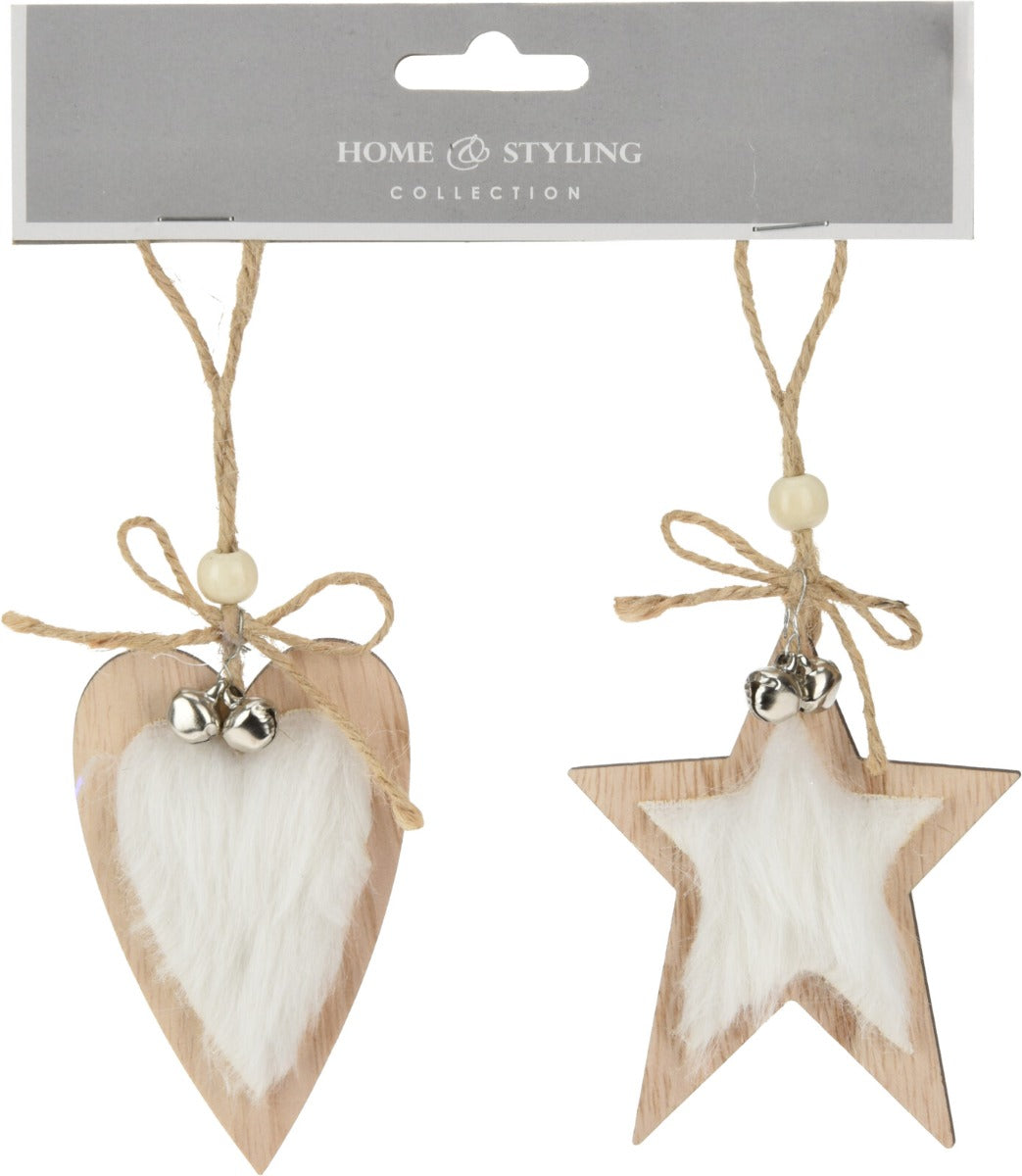 Homesmiths Hang deco 9cm Set Of 2 Assorted