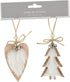 Homesmiths Hang deco 9cm Set Of 2 Assorted