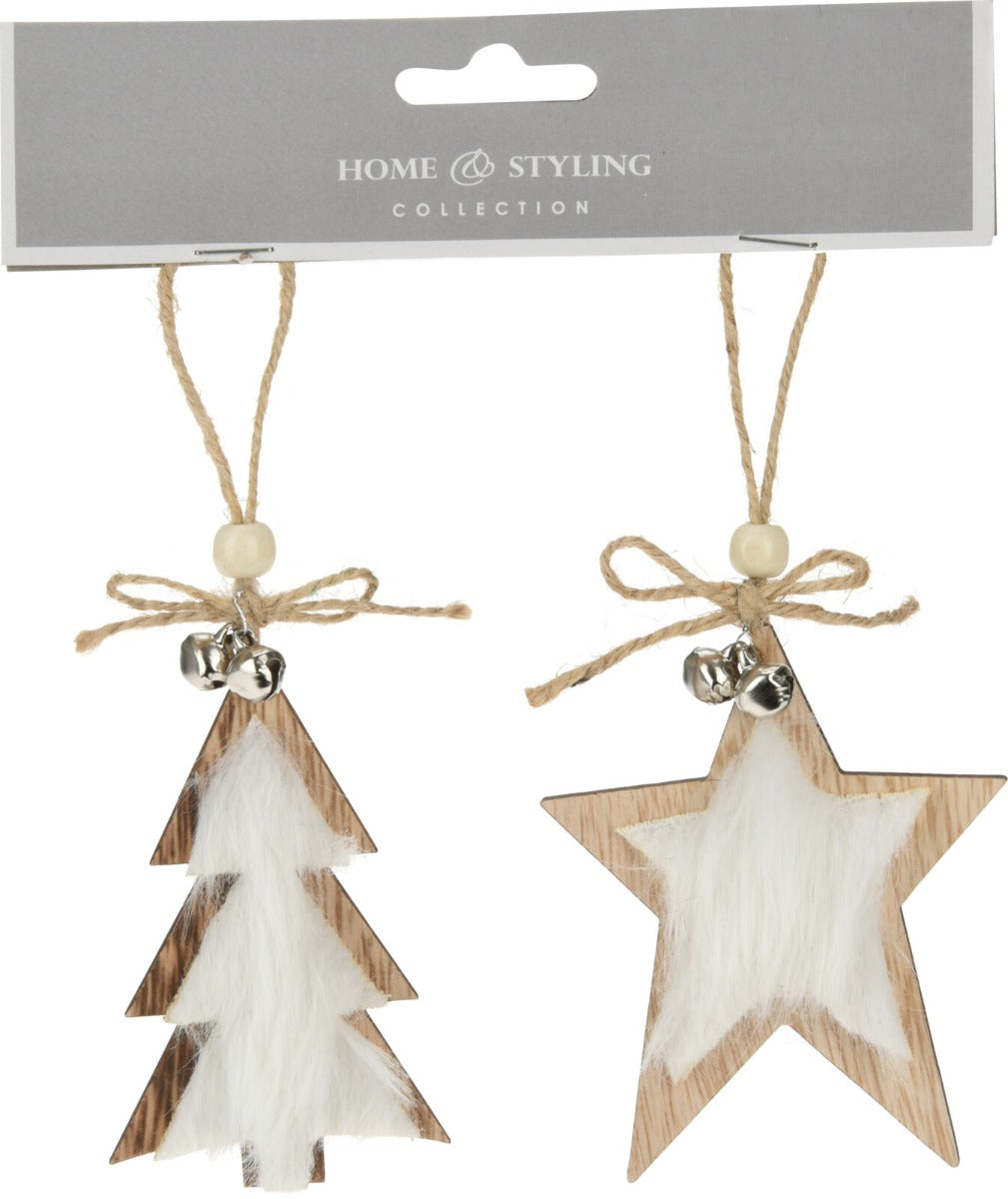 Homesmiths Hang deco 9cm Set Of 2 Assorted