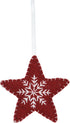 Homesmiths Hanging Deco Christmas 10cm Assorted