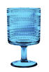 Tarhong 14.8 Oz Beaded Stacking Goblet Cobalt Blue