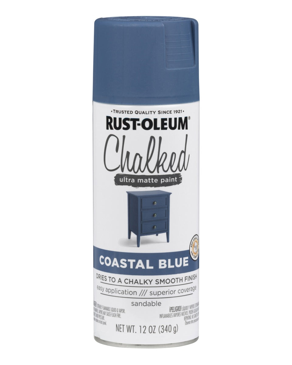 Rust-Oleum 12 Oz Coastal Blue Chalk Spray