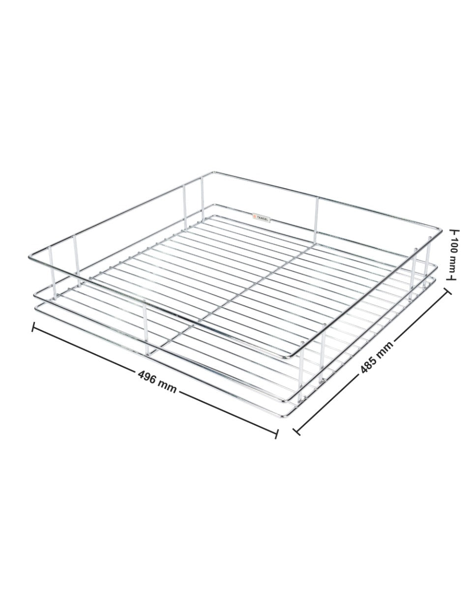 Tansel Pantry Pull Out Drawer with Slides L 496 x H 100 x W 485 mm