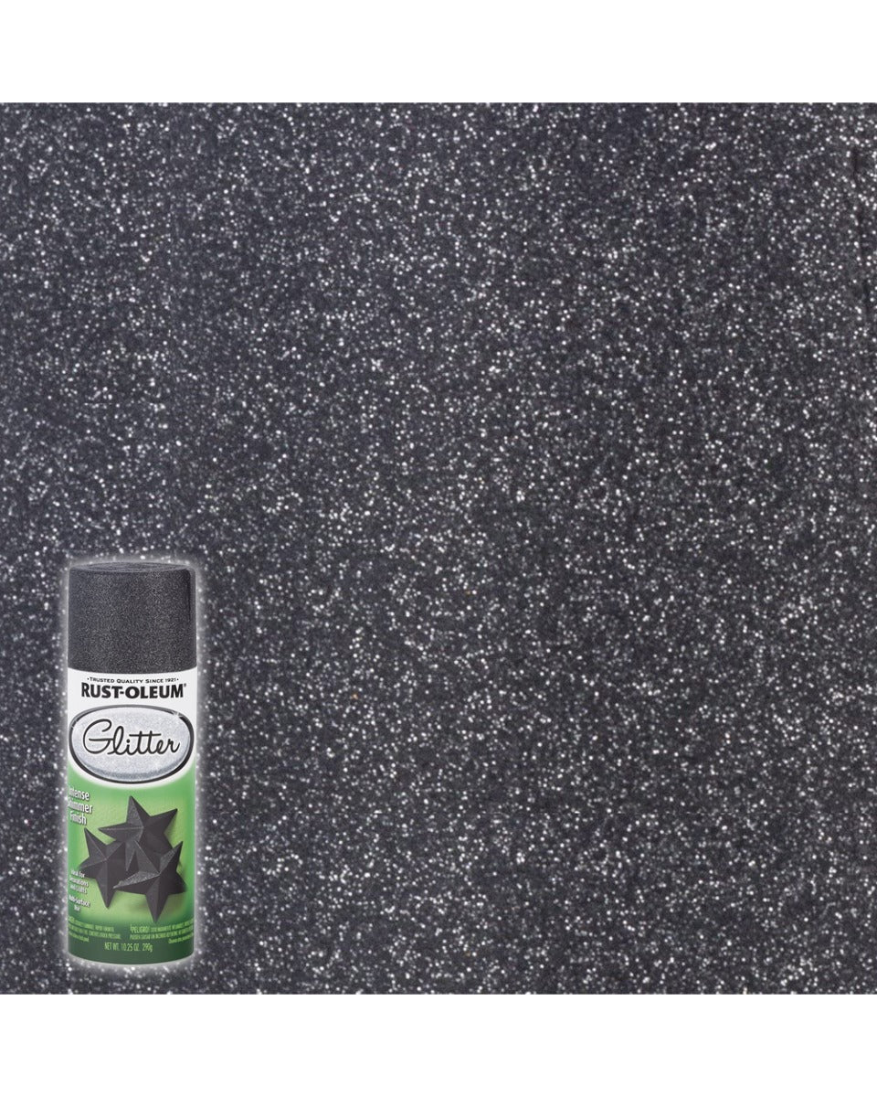 RustOleum 10.25OZ Black Glitter Spray