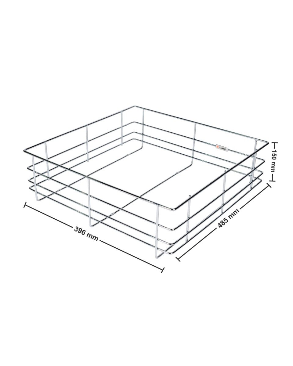 Tansel Wardrobe Pull Out Drawers with Slides L 396 x 150 x W 485 mm