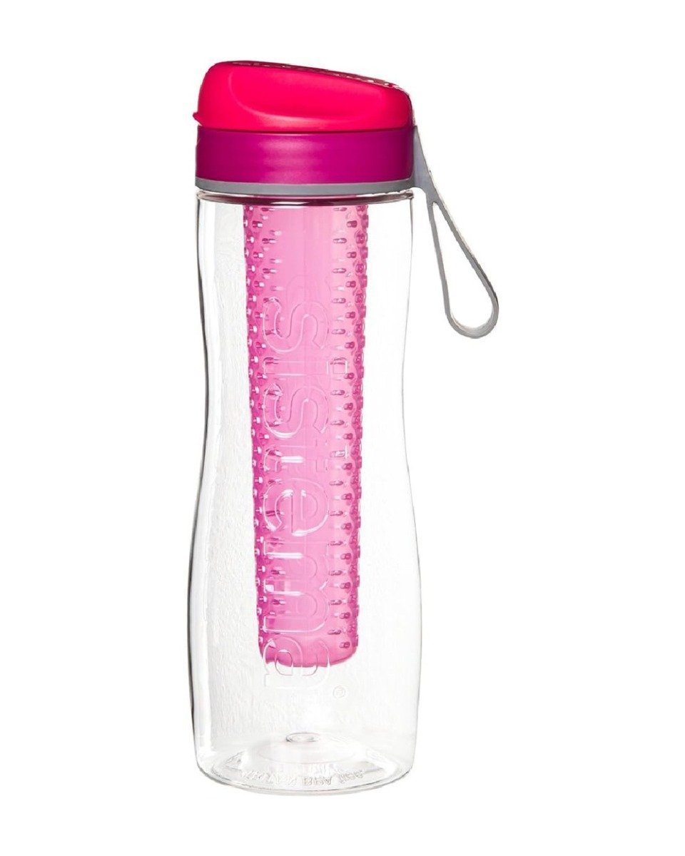 Sistema 800ml Tritan Infuser Bottle Pink