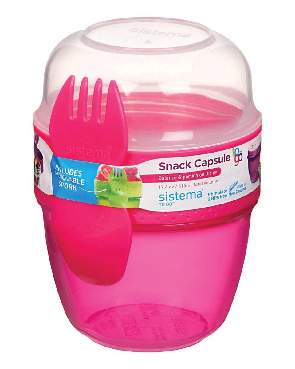 Sistema Snack Capsule TO GO 515ml Pink