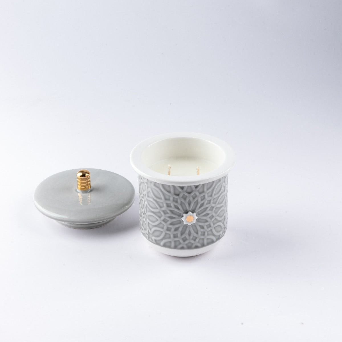 Otantik Asalah Large Scented Candle Grey Gold