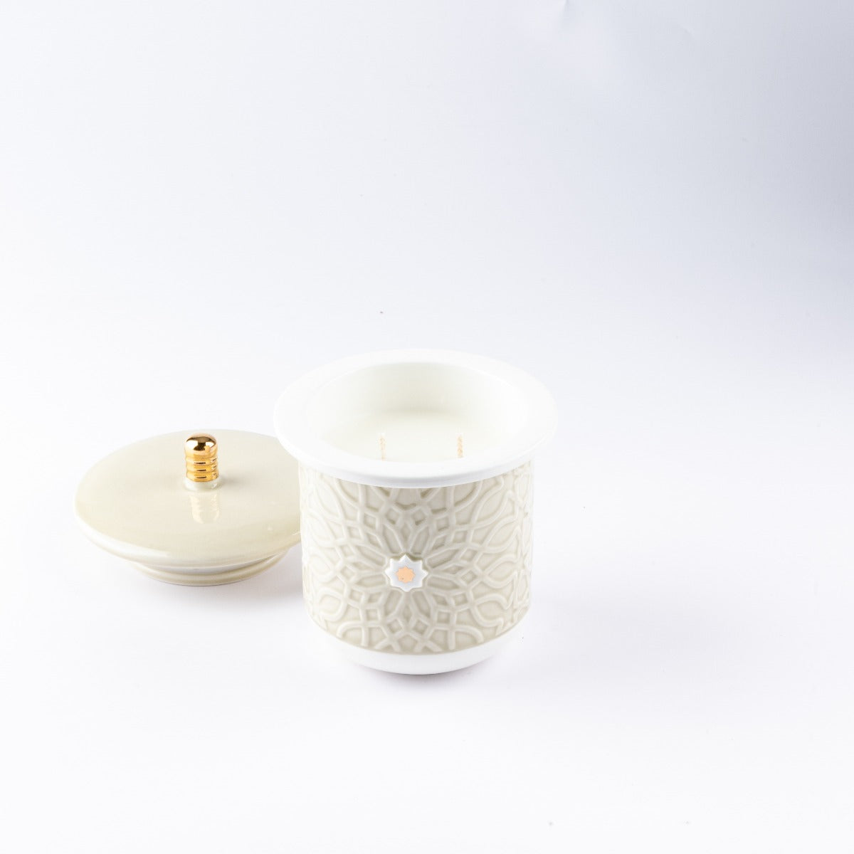 Otantik Asalah Large Scented Candle Beige Gold