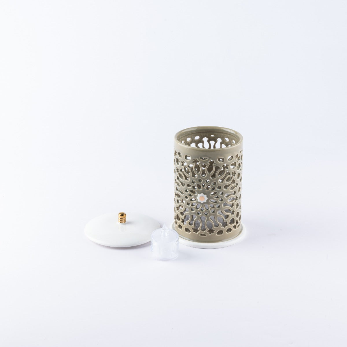 Otantik Asalah Small Electronic Candle Olive Gold