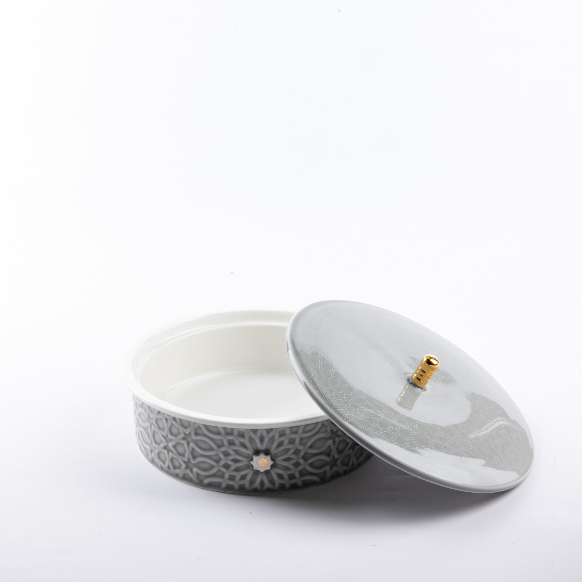 Otantik Asalah Medium Date Bowl Grey & Gold