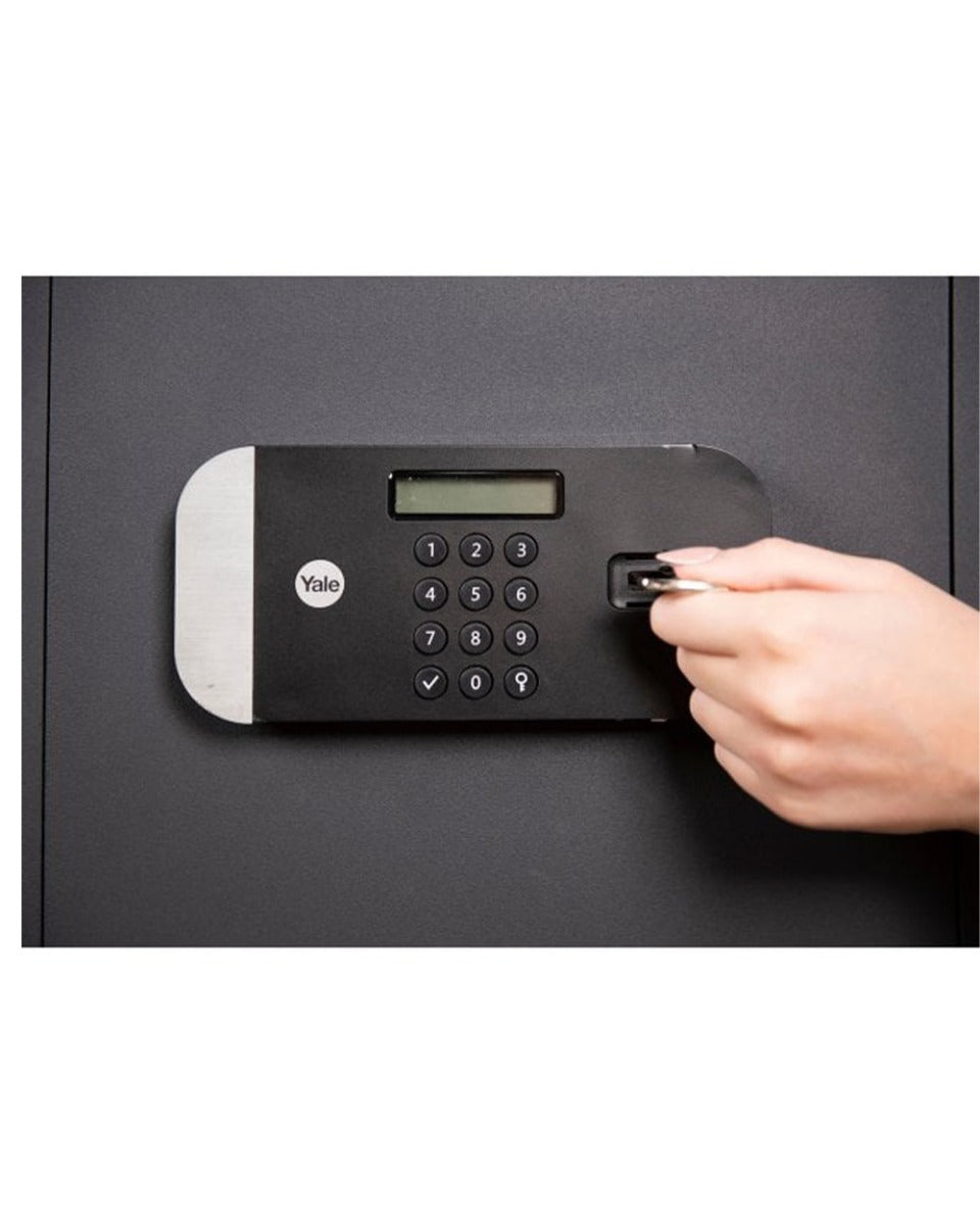 Yale Maximum Security Home Safe with Fingerprint 18.6L Black