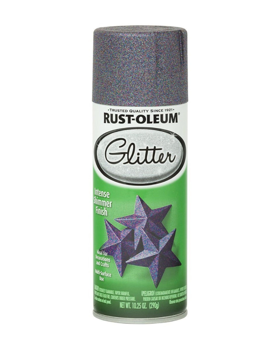 RustOleum Glitter Spray Paint Multicolor Purple 10.25oz