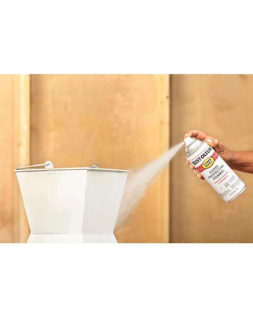 RustOleum Stops Rust Gloss Pure White 12Oz