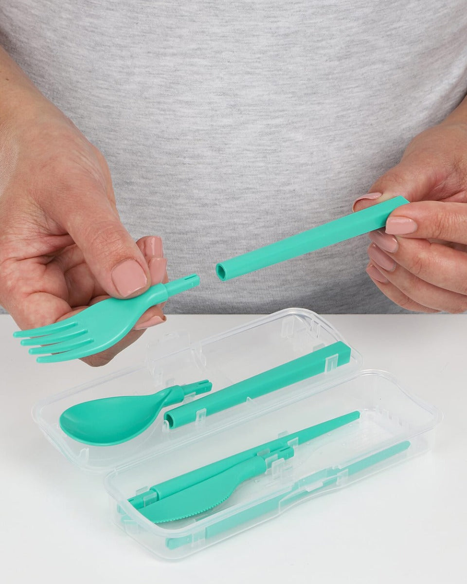 Sistema Cutlery To Go Teal