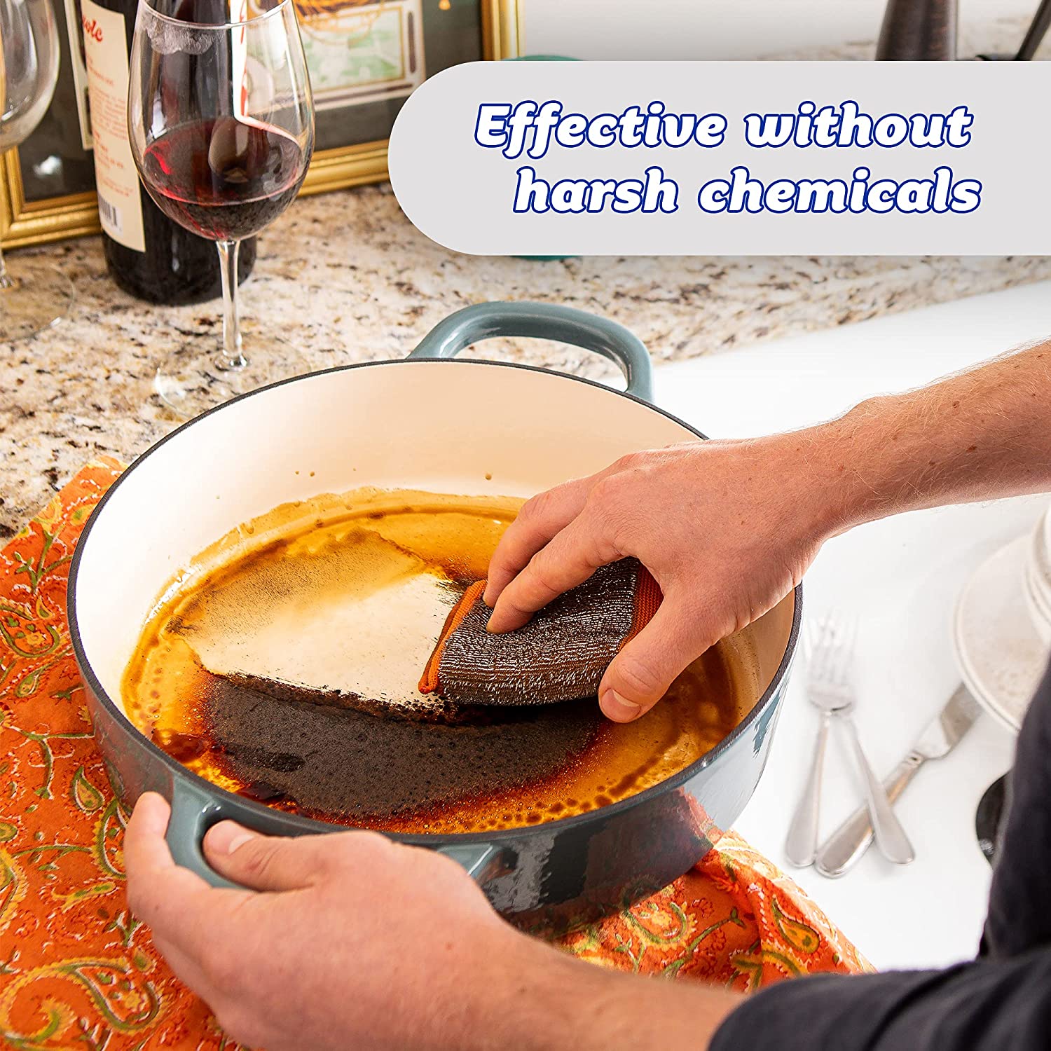 Scrub Daddy Scour Daddy Heavy Duty Steel Scouring Pad - Set Of 2 Assorted