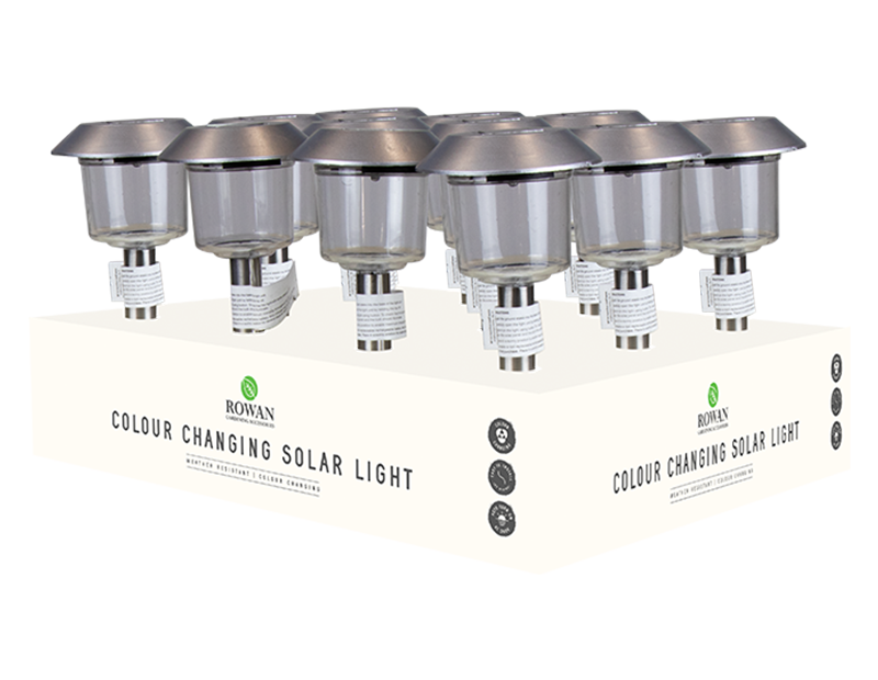 Rowan Colour Changing Solar Stake Light With PDQ