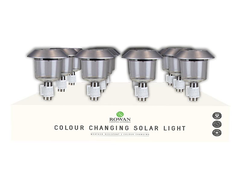 Rowan Colour Changing Solar Stake Light With PDQ