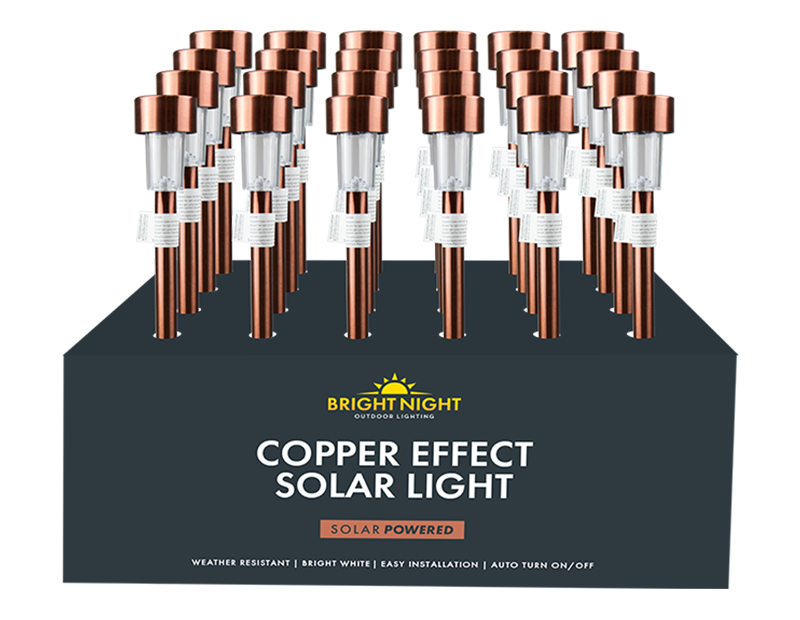 Rowan Copper Effect Solar Stake Light PDQ