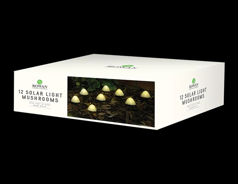 Rowan Solar Light Mushroom 12 Pack