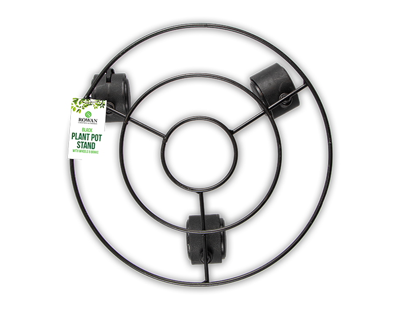 Rowan Plant Pot Stand with Wheels & Brake