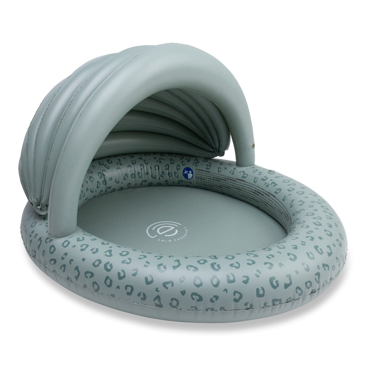 Swim Essentials Green Leopard Children's Pool 100 Dia With Canopy