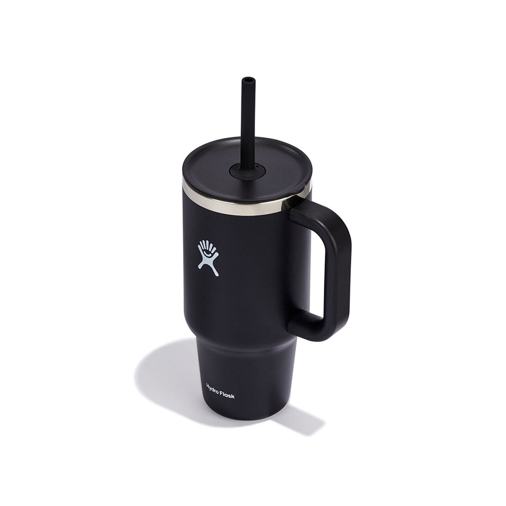 Hydro Flask Travel Tumbler 950ML Black With Straw