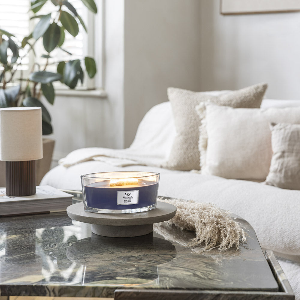 Woodwick Ellipse Candle Hinoki Dahlia