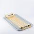 Otantik Asalah Iron Serving Tray Grey Gold