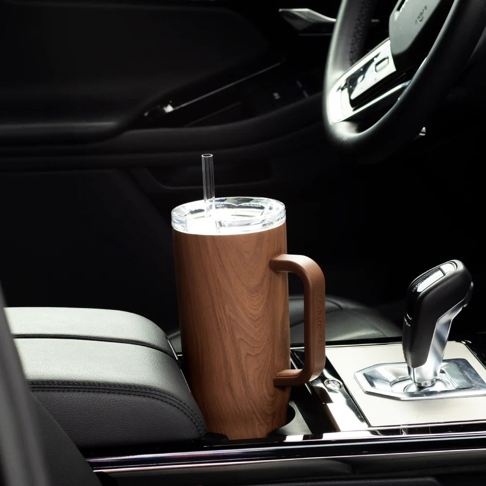 Corkcicle Cruiser Straw Cup 1.2L Walnut Wood