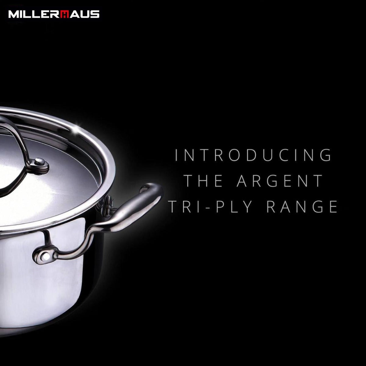 Millerhaus Triply Casserole With Lid 30 cm