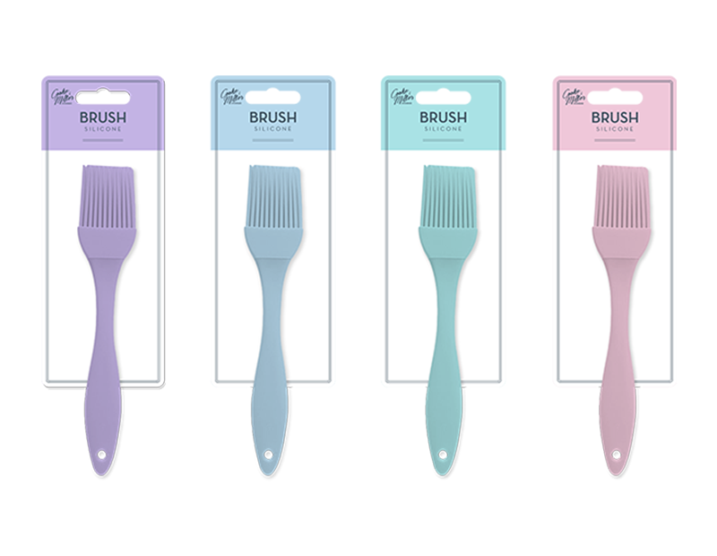 Cooke & Miller Pastel Silicone Pastry Brush 1 Piece Assorted