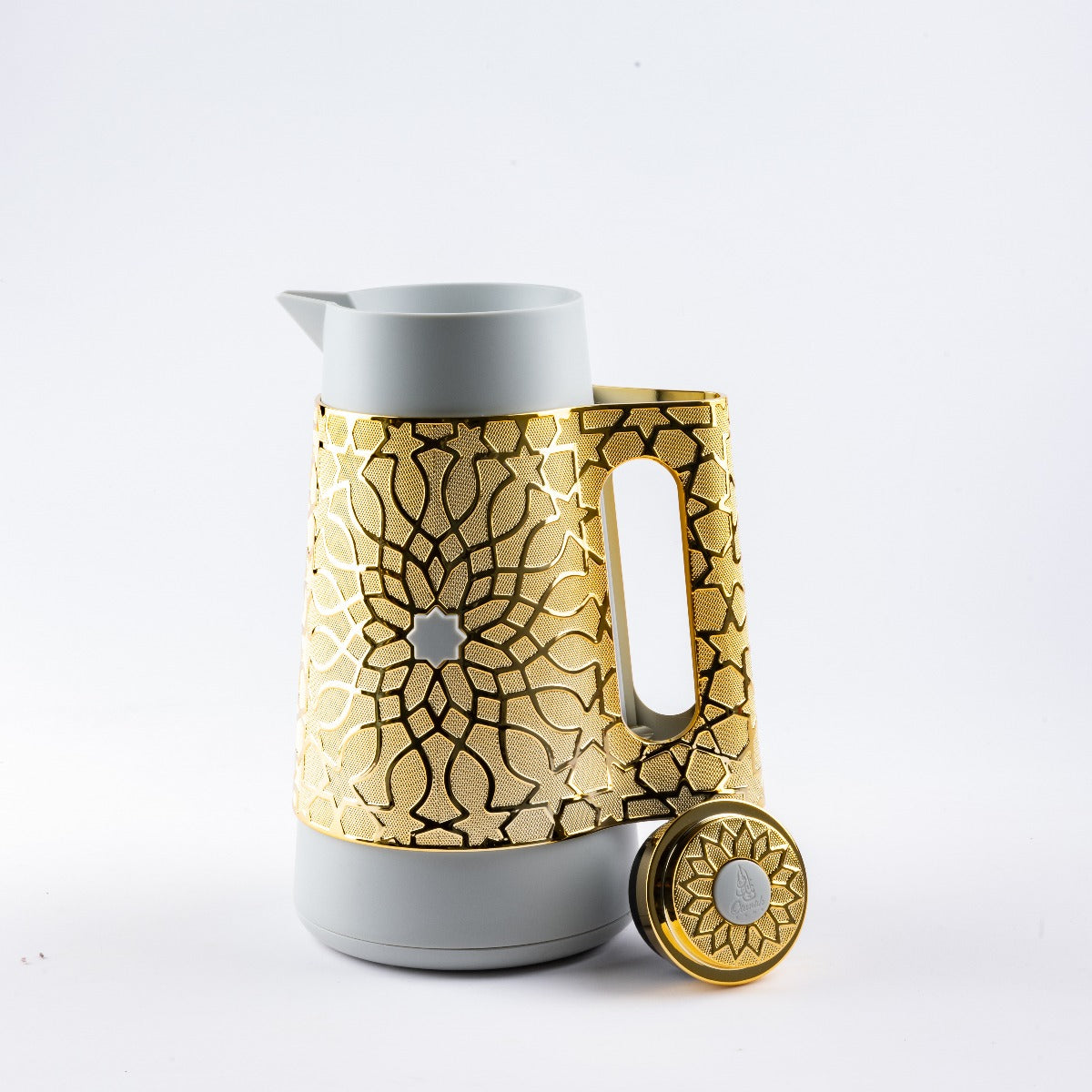Otantik Asalah Vacuum Flask For Tea And Coffee Grey Gold