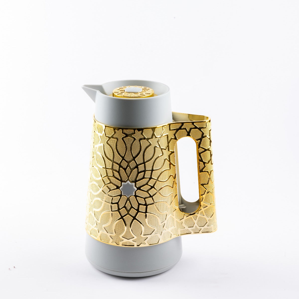 Otantik Asalah Vacuum Flask For Tea And Coffee Grey Gold