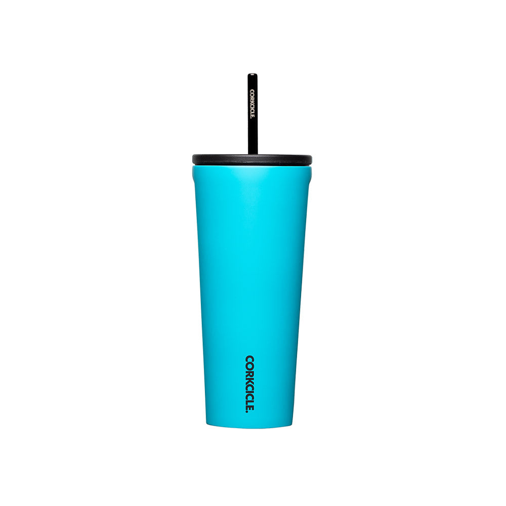 Corkcicle Cold Cup With Straw 710ML Capri Blue