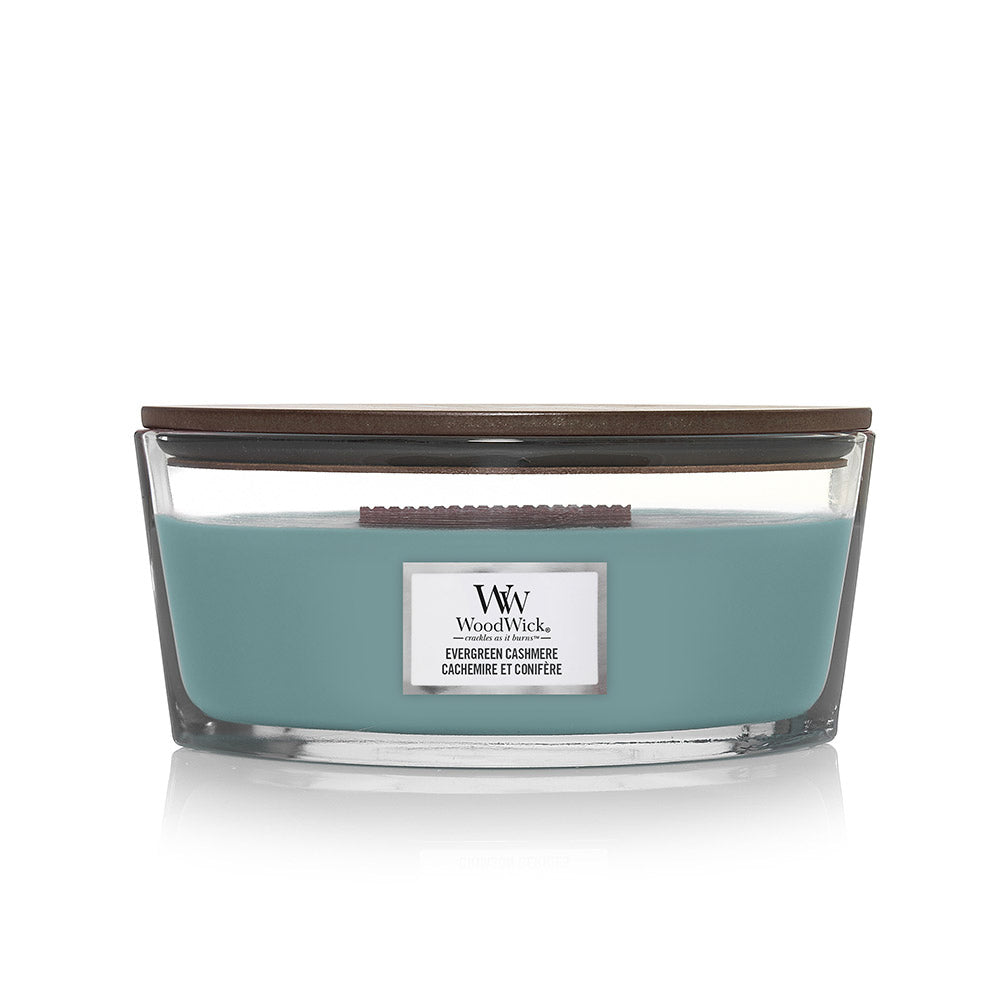 Woodwick Ellipse Candle Evergreen Cashmere
