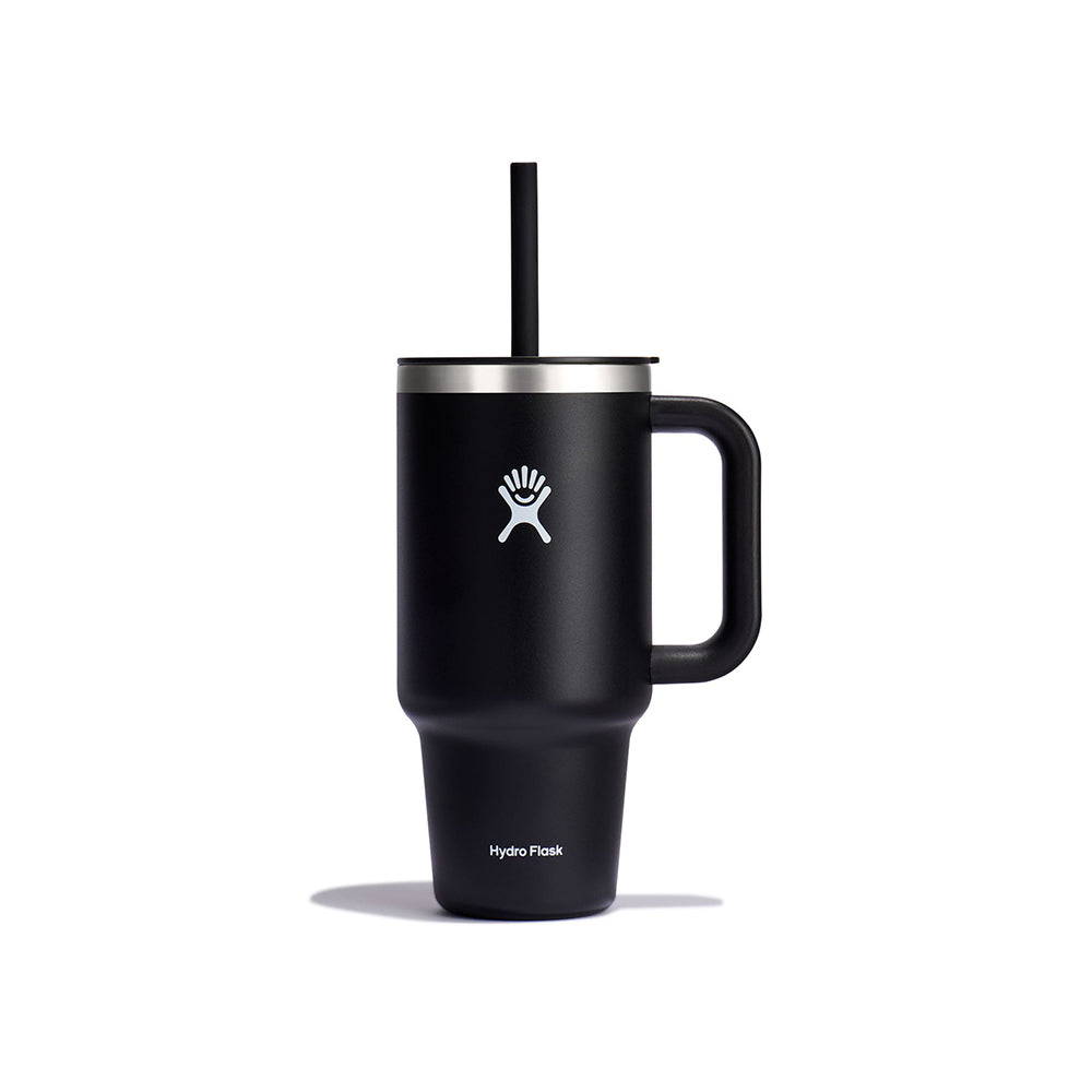 Hydro Flask Travel Tumbler 950ML Black With Straw