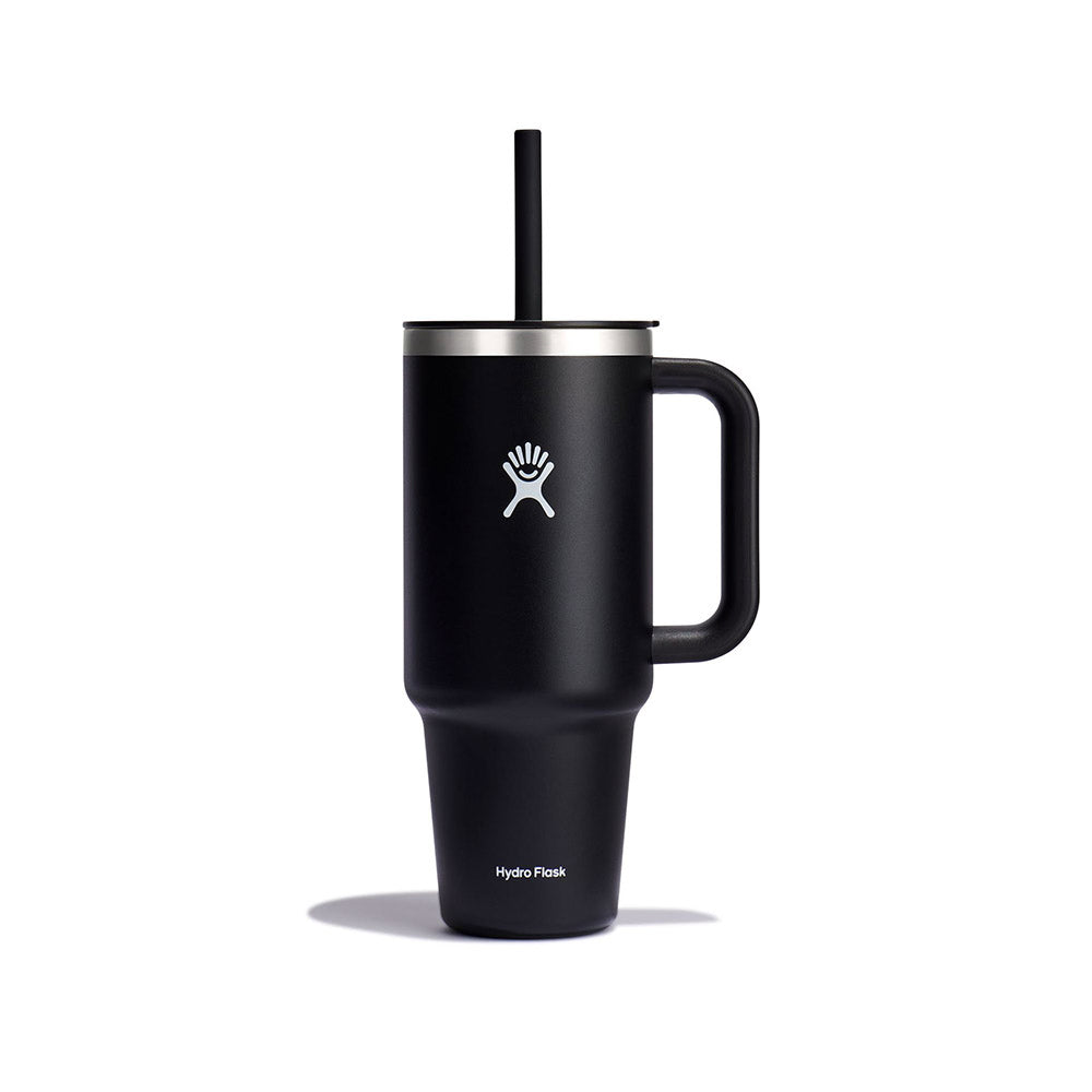 Hydro Flask Vacuum Travel Tumbler 1.2L Black with Straw